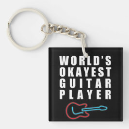 Llavero Guitarrista de Okayest del mundo, divertido