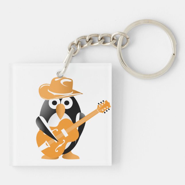 Llavero Guitarrista pingüino (Atrás)