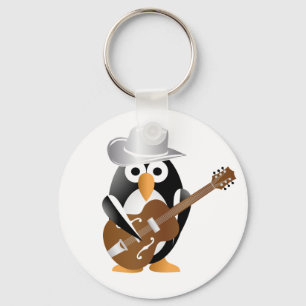 Llavero Guitarrista pingüino