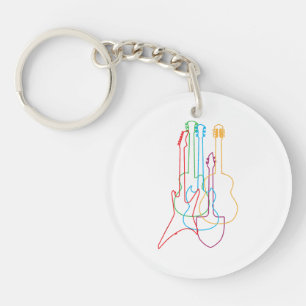 Llavero Guitars Regalo clásico eléctrico acústico