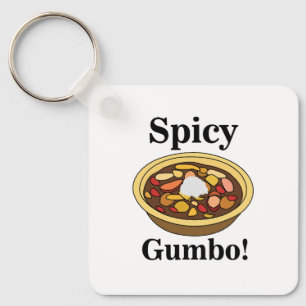 Llavero Gumbo Comida Gumbo Picante