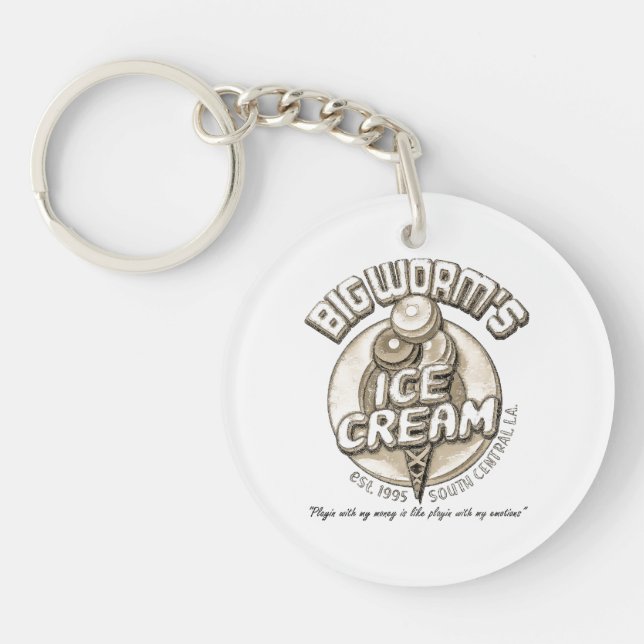 Llavero Gusano grande negro (Frente)