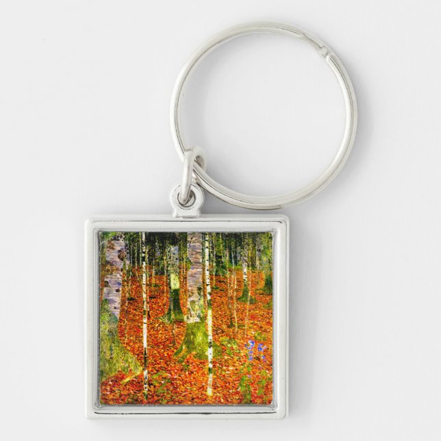 Llavero Gustav Klimt Birch Trees (Frente)