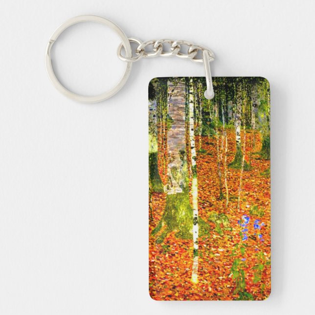 Llavero Gustav Klimt Birch Trees (Frente)