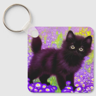 Llavero Gustav Klimt Black Kitten