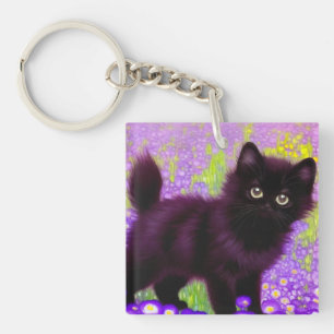 Llavero Gustav Klimt Black Kitten