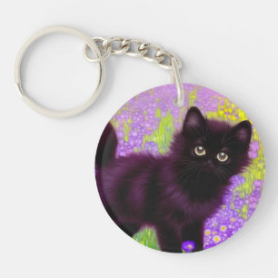 Llavero Gustav Klimt Black Kitten