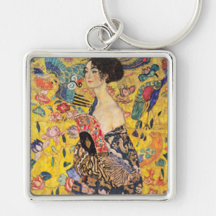 Llavero Gustav Klimt - Dama con abanico