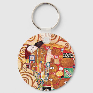 Llavero Gustav Klimt - El Abrazo - Pintura de Arte Fino