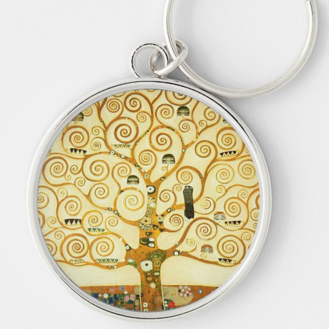 Llavero Gustav Klimt El Árbol De La Vida Viejo Art Nouveau (Frente)
