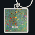 Llavero Gustav Klimt - Jardín de campo con girasoles<br><div class="desc">Jardín de campo con girasoles / Jardín de granja con girasoles - Gustav Klimt en 1905-1906</div>
