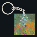Llavero Gustav Klimt - Jardín de flores<br><div class="desc">Jardín de flores - Gustav Klimt en 1905-1907</div>