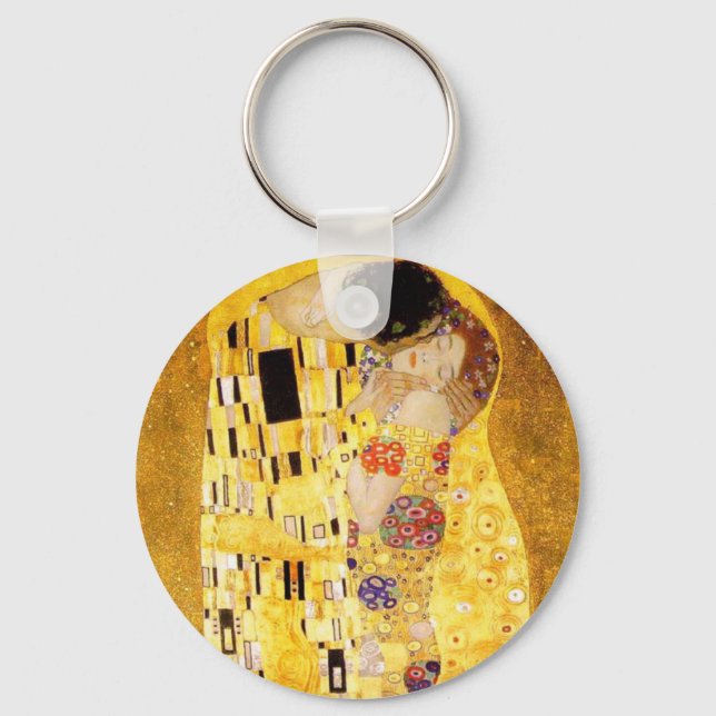 Llavero Gustav Klimt La Cadena Clave De Beso (Anverso)