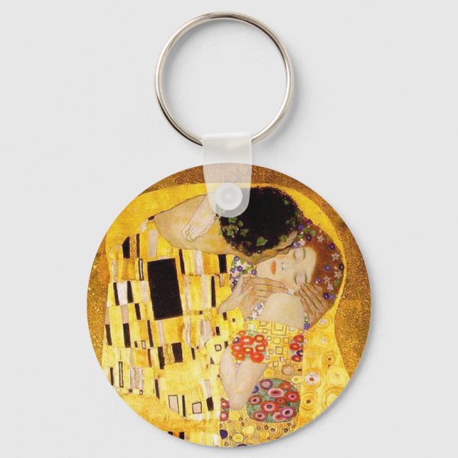 Llavero Gustav Klimt La Pintura Clásica Del Beso (Anverso)