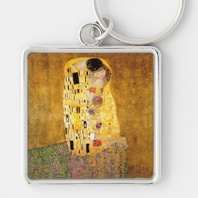 Llavero Gustav Klimt La Pintura Clásica Del Beso (Frente)