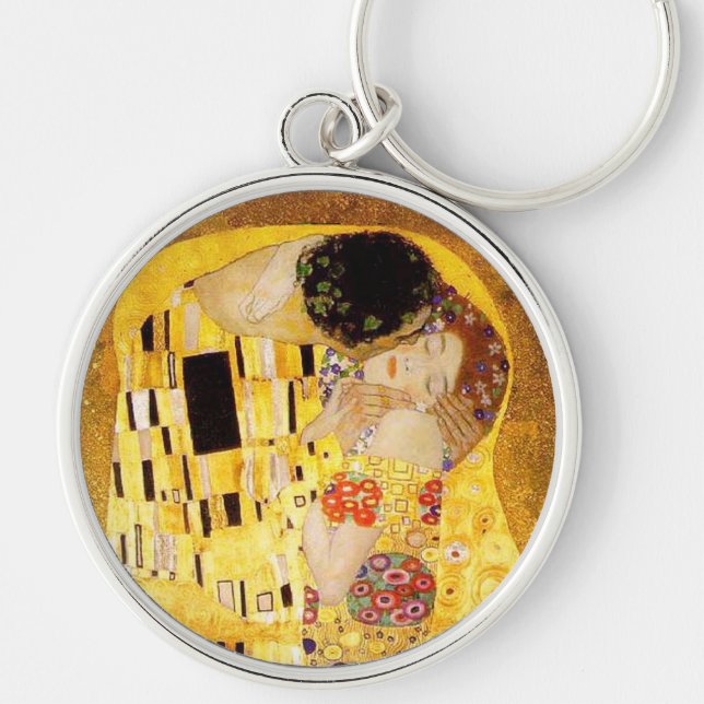 Llavero Gustav Klimt La Pintura Clásica Del Beso (Frente)