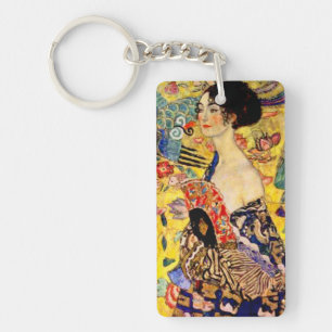 Llavero Gustav Klimt Lady con ventilador