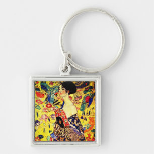 Llavero Gustav Klimt Lady con ventilador
