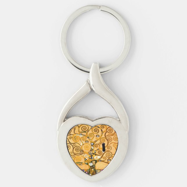 Llavero Gustav Klimt Tree of Life (Anverso)