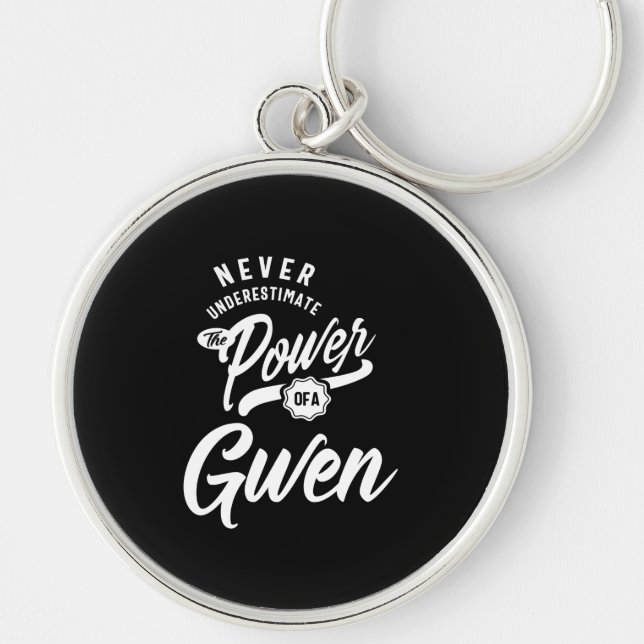 Llavero Gwen Nombre Personalizado Regalo de cumpleaños (Frente)