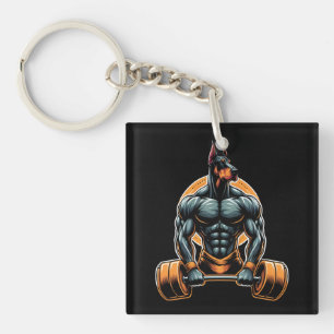 Llavero GYM doberman dog bodybuilder powerlifter