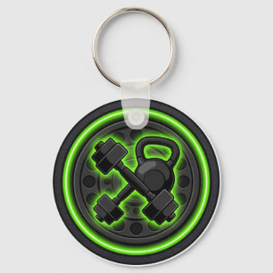 Llavero Gym Fitness Dumbbell Strength Keychain