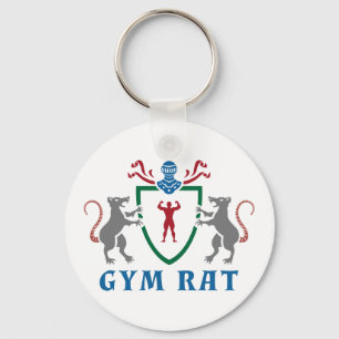 Llavero Gym Rat Blazon Keychain