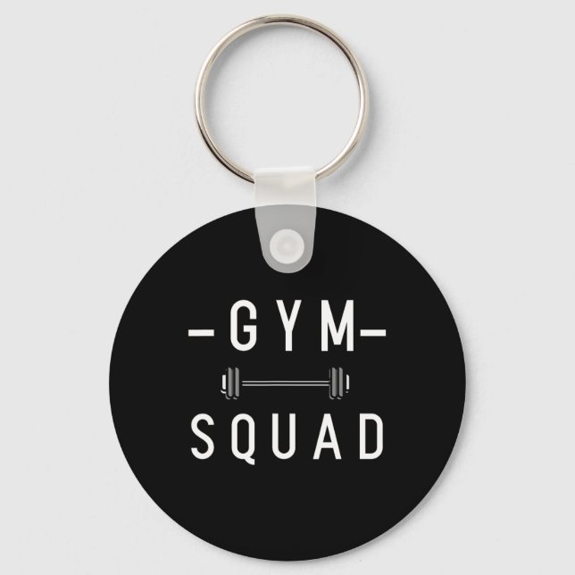 Llavero Gym Squad Bodybuilding Motivación Cita Gym Trabajo (Anverso)