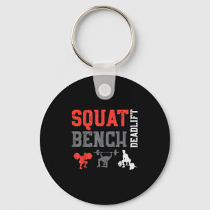 Llavero Gym Squat Bench Deadlift Power Fitness