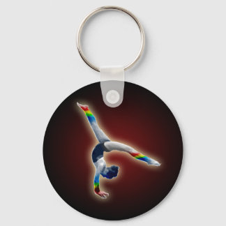 Llavero Gymnast on a Rainbow Beam