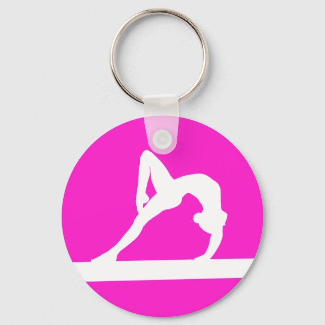 Llavero Gymnast Silhouette Keychain (Anverso)