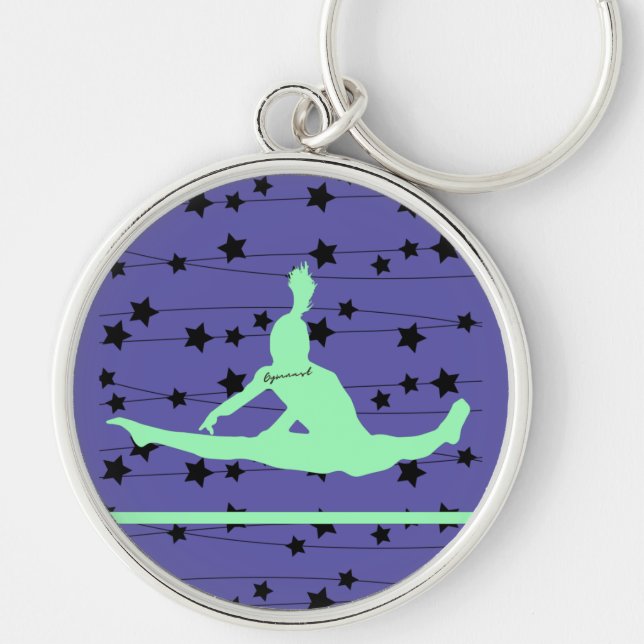 Llavero Gymnast Swirling Stars (Frente)