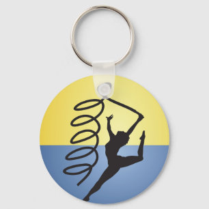 Llavero Gymnastics Ribbon Routine Keychain