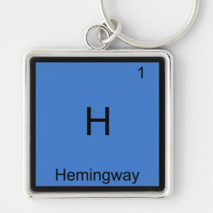 Llavero H - Hemingway Funny Chemistry Element Symbol Tee