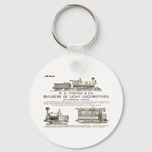 Llavero H K Porter & Company Railroad Locomotives