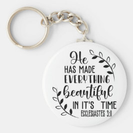 Llavero Ha hecho todo hermoso en su tiempo