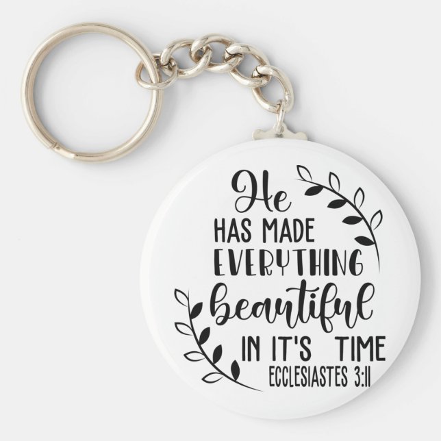 Llavero Ha hecho todo hermoso en su tiempo (Frente)