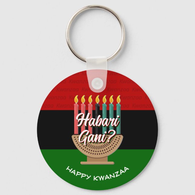 Llavero HABARI GANI Kwanzaa (Anverso)