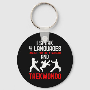 Llavero Habla 4 idiomas y Taekwondo - Artes marciales