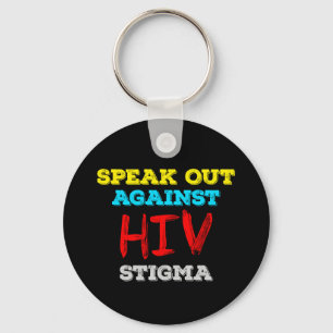 Llavero Hablar contra el estigma del VIH - Conciencia sobr