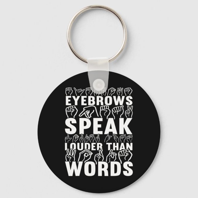 Llavero Hablar más fuerte que las palabras Concienciación  (Anverso)