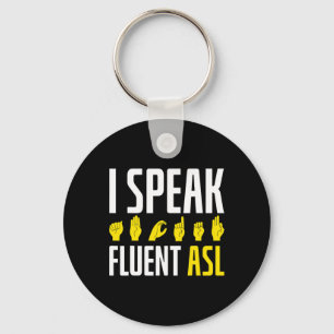 Llavero Hablo astuto y tonto de ASL