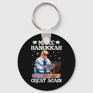 Llavero Hacer a Hanukkah grande de nuevo Trump judío fasti