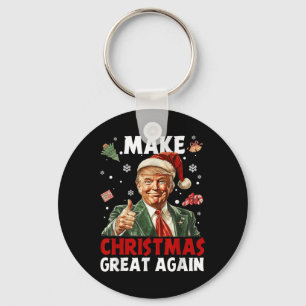 Llavero Hacer a los Navidades grandes de nuevo Santa Funny