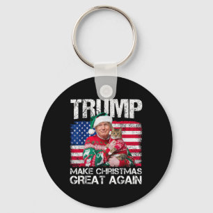 Llavero Hacer a los Navidades grandes de nuevo Santa Trump