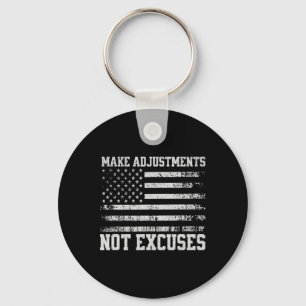 Llavero Hacer Ajustes No Excusa Al Gimnasio De Bandera De 