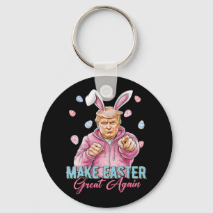 Llavero Hacer de la Pascua una vez más divertida Trump Bun