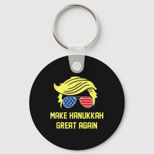 Llavero Hacer grande a Hanukkah de nuevo Trump 47 Hanukkah