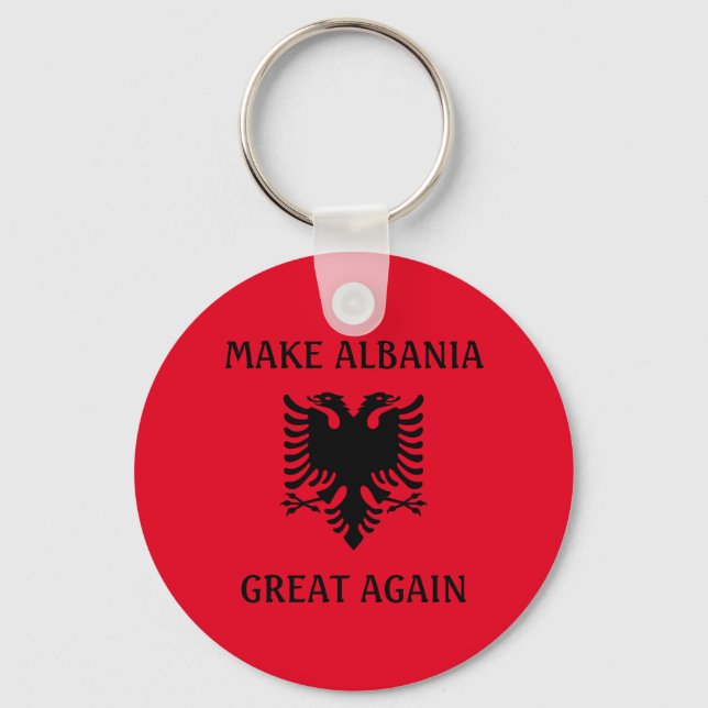 Llavero Hacer que Albania vuelva a ser grande (Anverso)