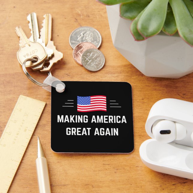 Llavero Hacer que Estados Unidos vuelva a ser grande (Escritorio )